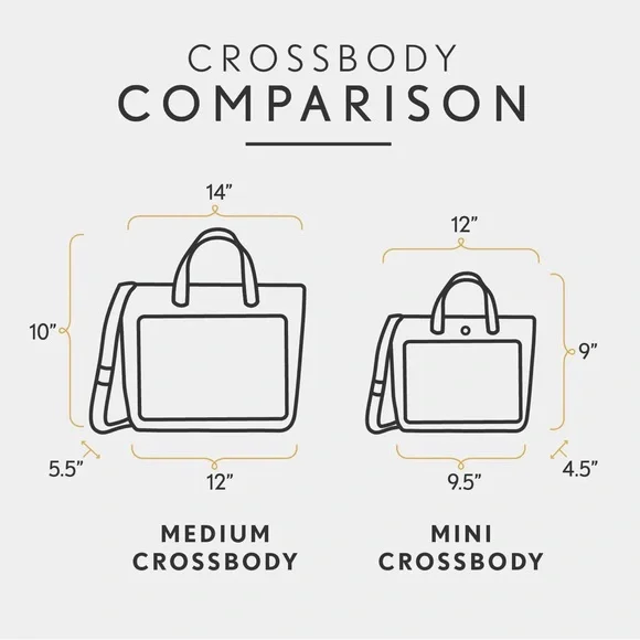 Portland Leather Goods Medium Crossbody Tote - Picture 3 of 12